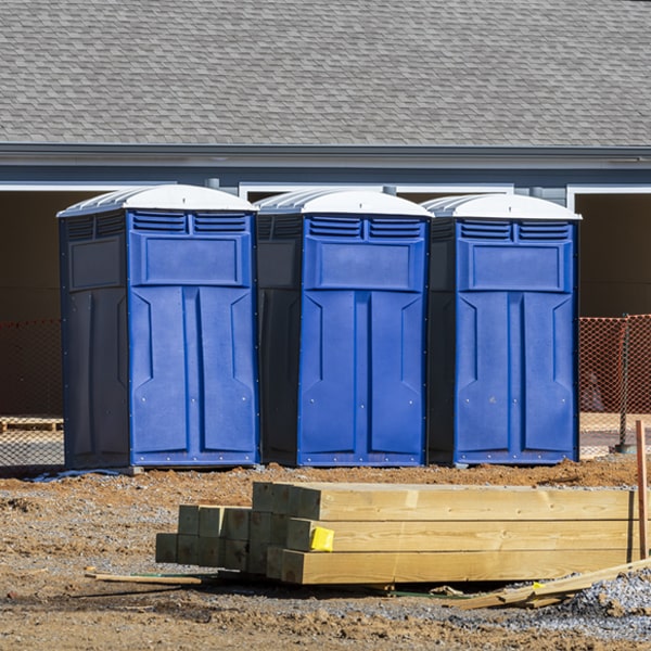 can i customize the exterior of the portable toilets with my event logo or branding in Java Center NY